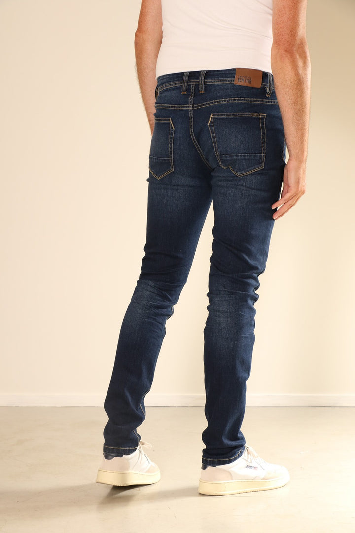 New Star - Lincoln - Heren Tapered-fit Jeans - Dark Stonewash