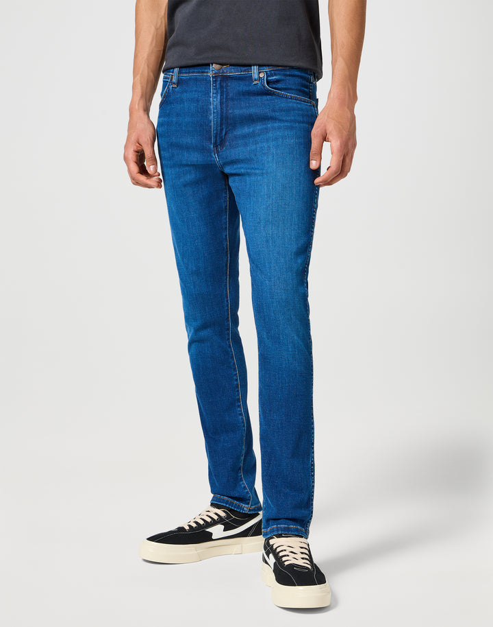 Wrangler - Larston - Heren Slim-fit Jeans - Indigo Waves