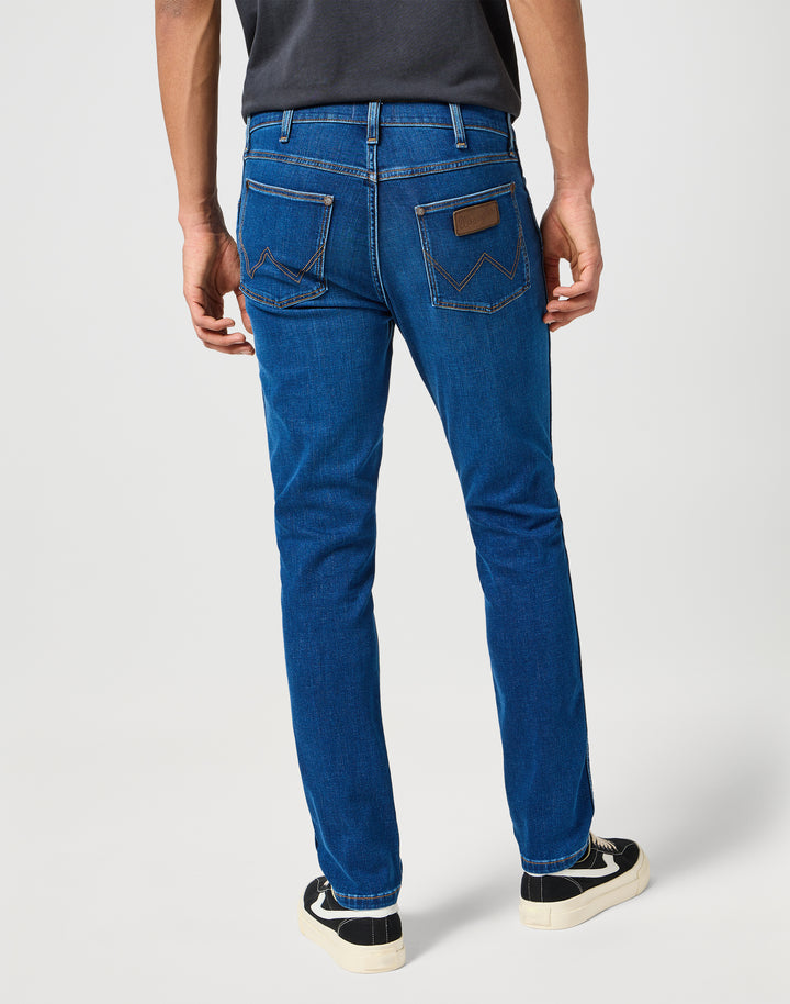 Wrangler - Larston - Heren Slim-fit Jeans - Indigo Waves