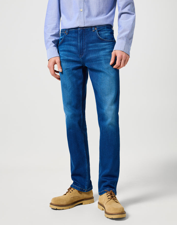Wrangler - Greensboro - Heren Regular-fit Jeans - Blue Jam