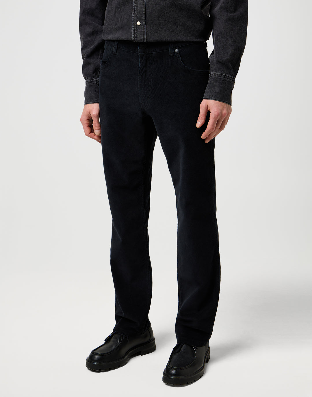 Wrangler - Greensboro - Heren Regular-fit Corduroy - Black