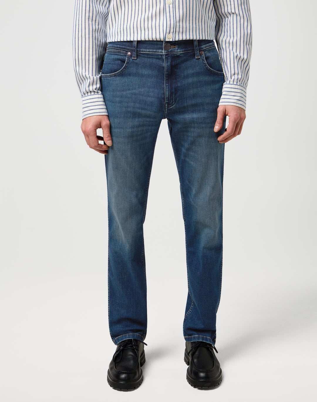 Wrangler - Greensboro - Heren Regular Straight-fit Jeans - Marine Tint