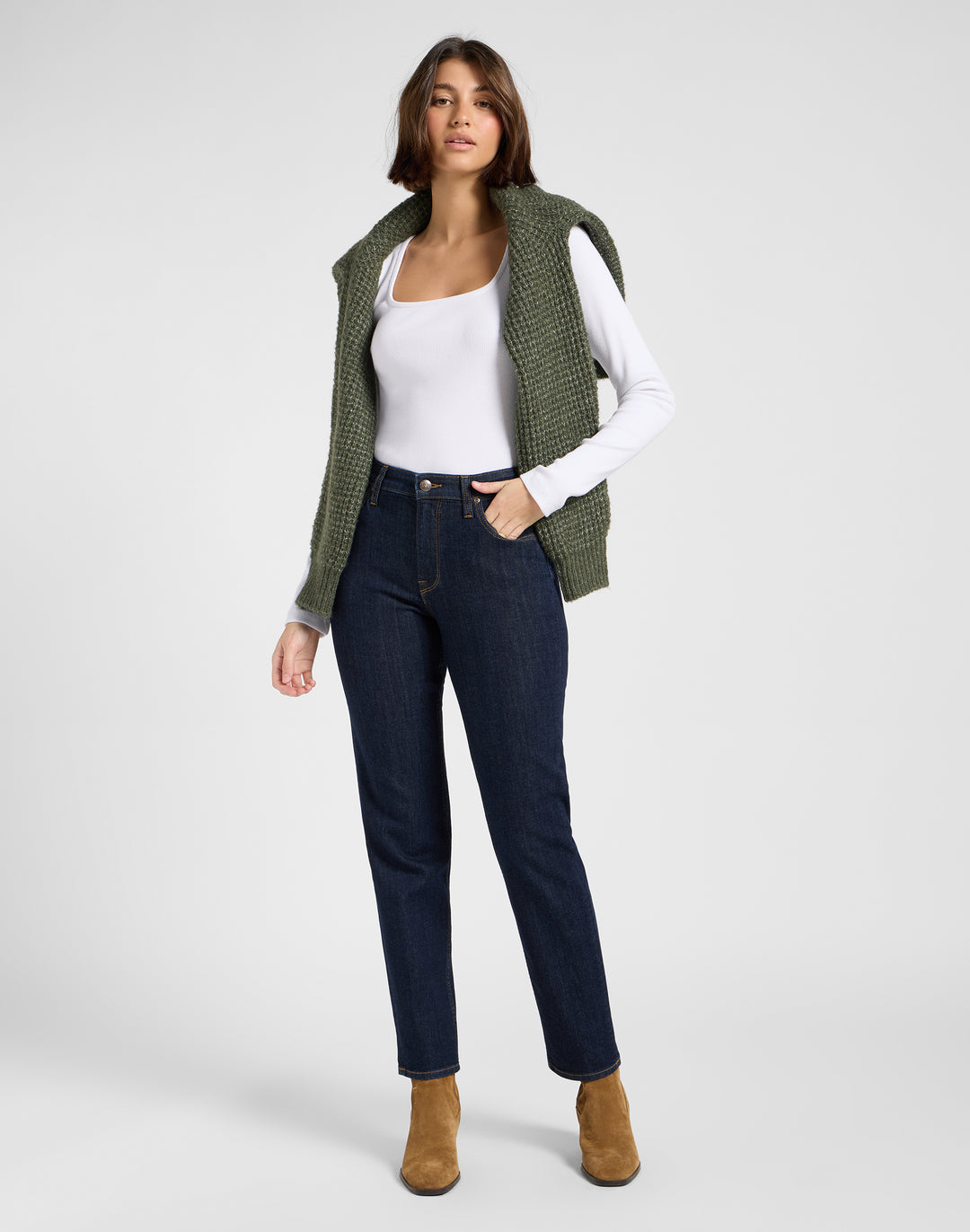 Lee - Carol - Dames Straight-fit Jeans - Deepest Space