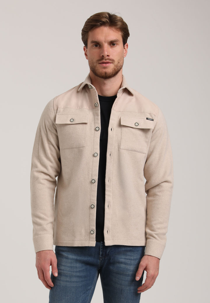 Gabbiano - Heren Overshirt - 335235 - 1002 Sand