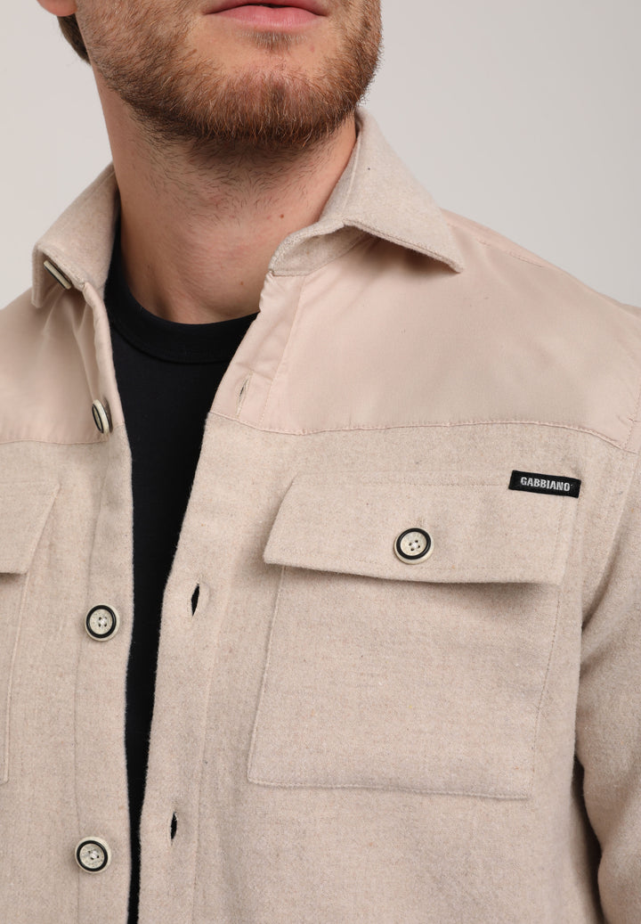 Gabbiano - Heren Overshirt - 335235 - 1002 Sand