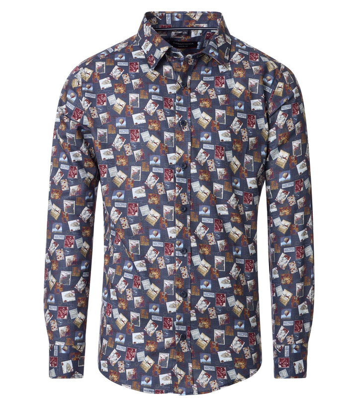Casa Moda - Heren Overhemd - 454486300 - 100 Blue