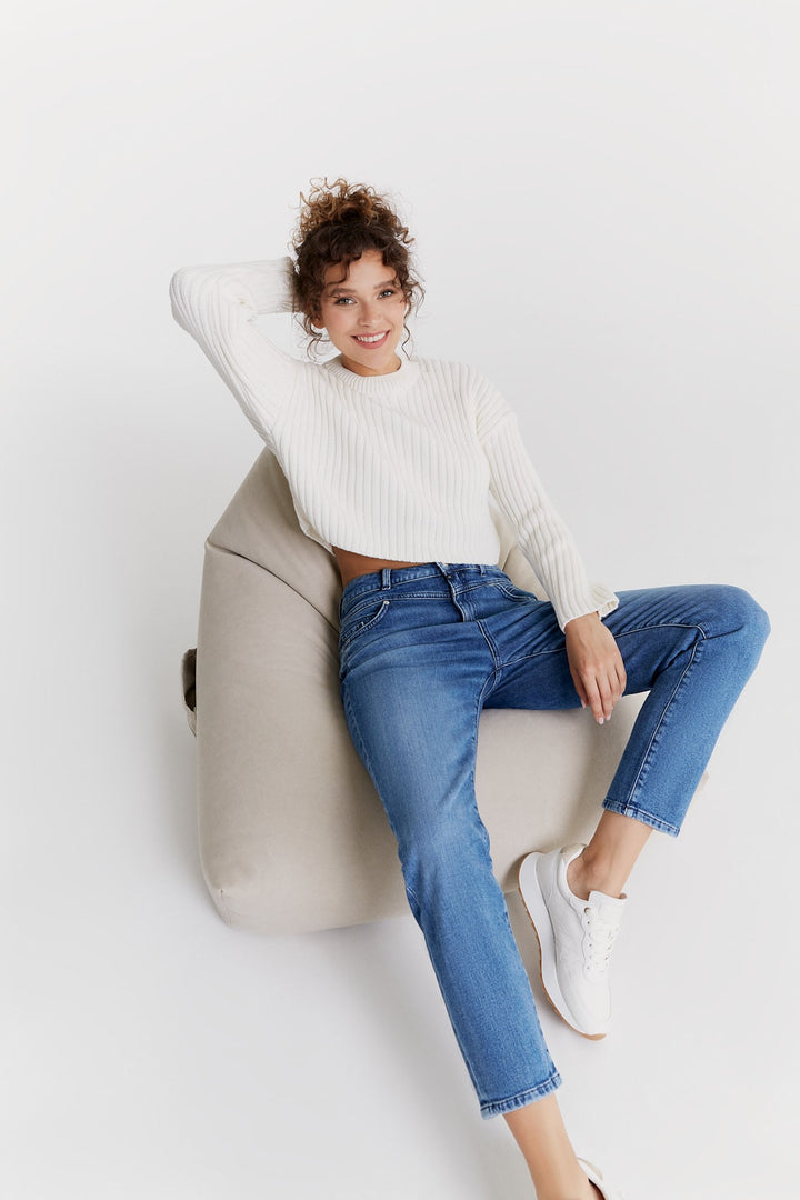 COJ - Victoria - Boyfriend Jeans - Medium Blue