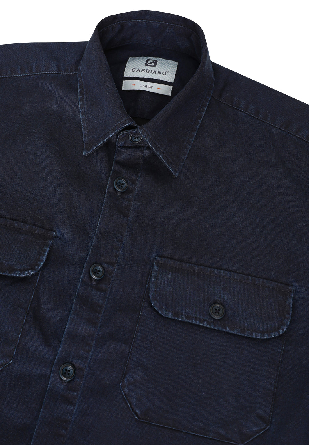 Gabbiano - Heren Overshirt - 335238 - 901 Navy Denim