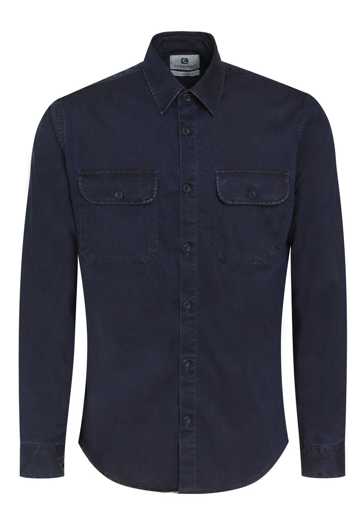 Gabbiano - Heren Overshirt - 335238 - 901 Navy Denim