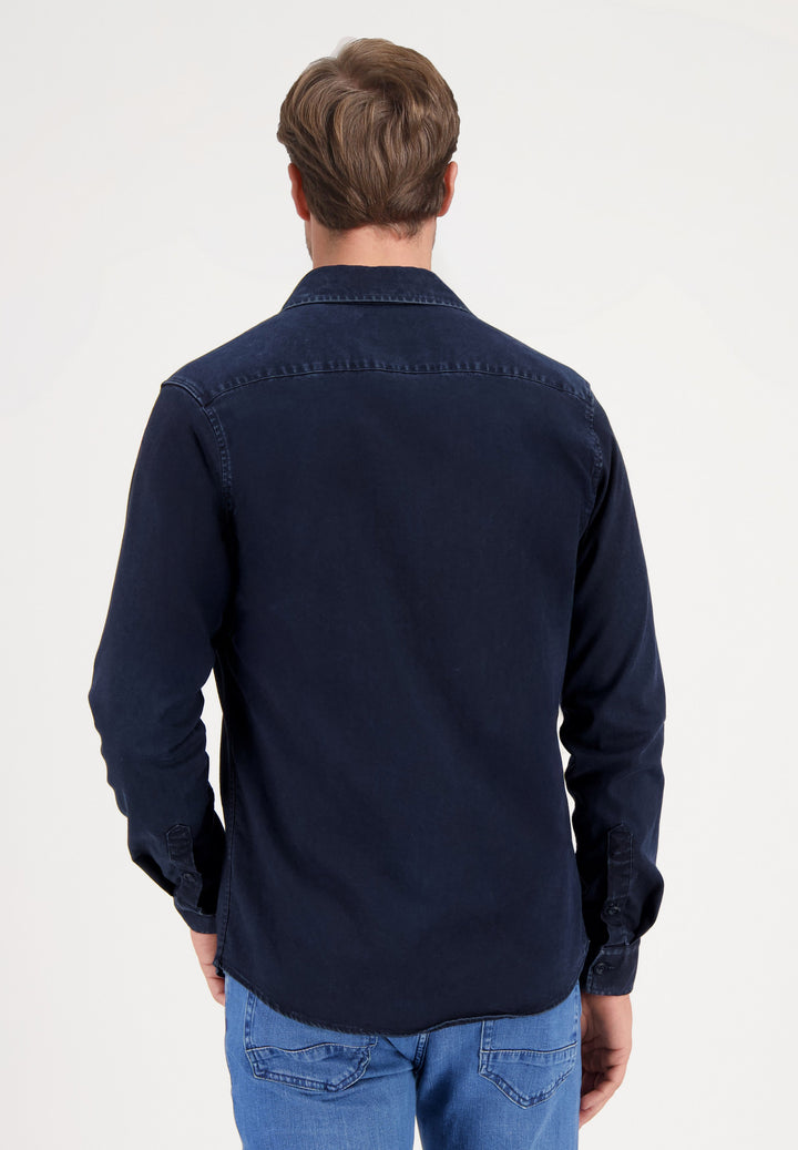 Gabbiano - Heren Overshirt - 335238 - 901 Navy Denim