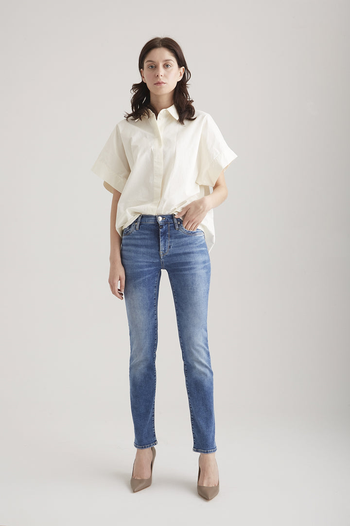 COJ - Hannah - Dames Regular-fit Jeans - Medium Blue