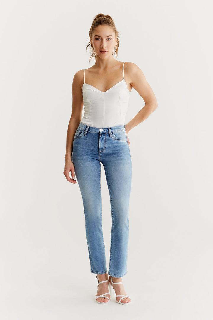 COJ - Hannah - Dames Regular-fit Jeans - Light Blue