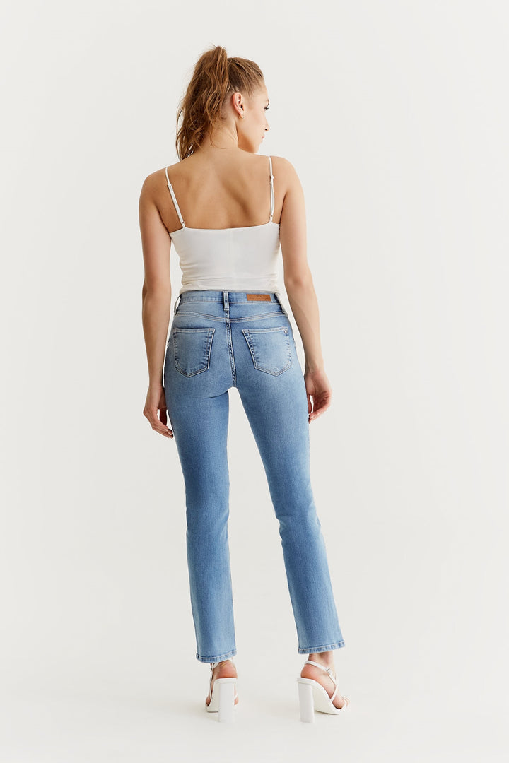COJ - Hannah - Dames Regular-fit Jeans - Light Blue