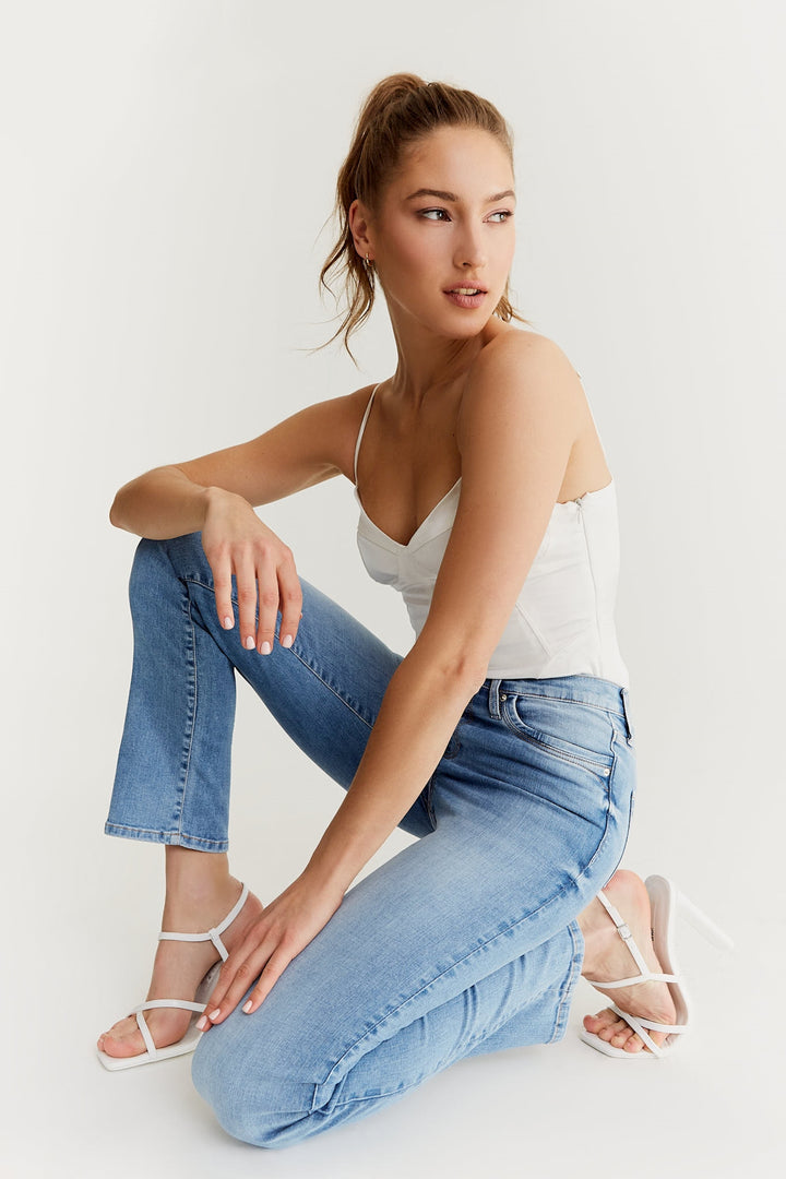 COJ - Hannah - Dames Regular-fit Jeans - Light Blue