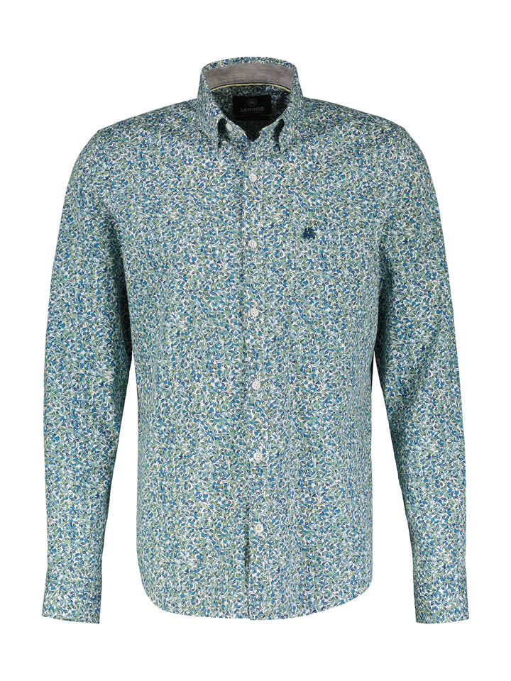 Lerros - Heren Overhemd - 24O1474 - 420 Mineral Blue