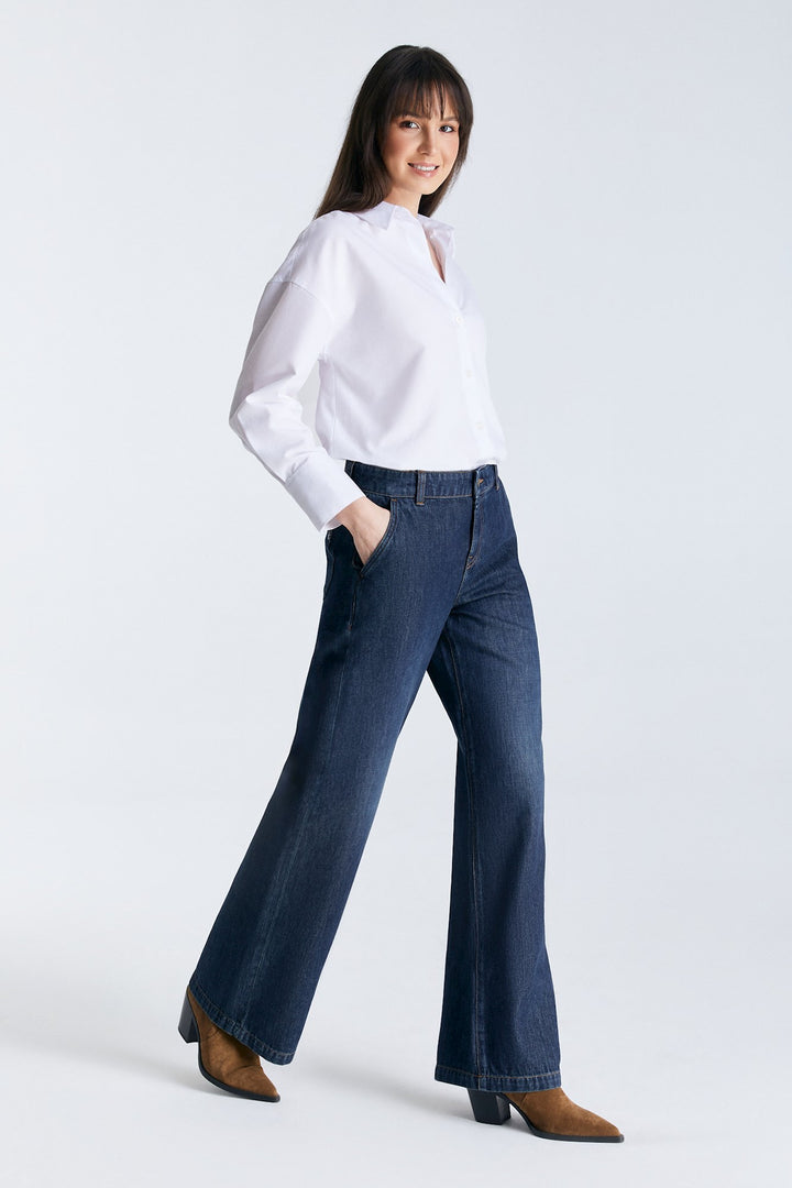 COJ - Maxine - Wide Leg Jeans - Deep Blue