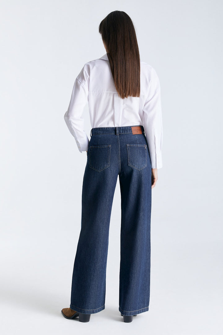 COJ - Maxine - Wide Leg Jeans - Deep Blue