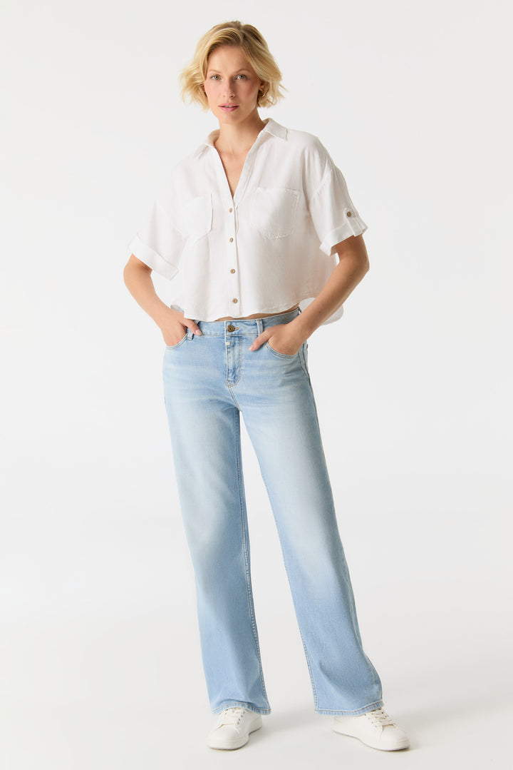 COJ - Nova - Wide Straight Jeans - Light Blue