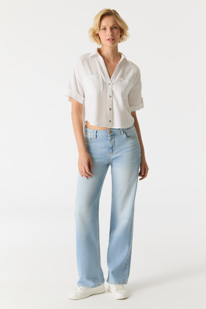 COJ - Nova - Wide Straight Jeans - Light Blue