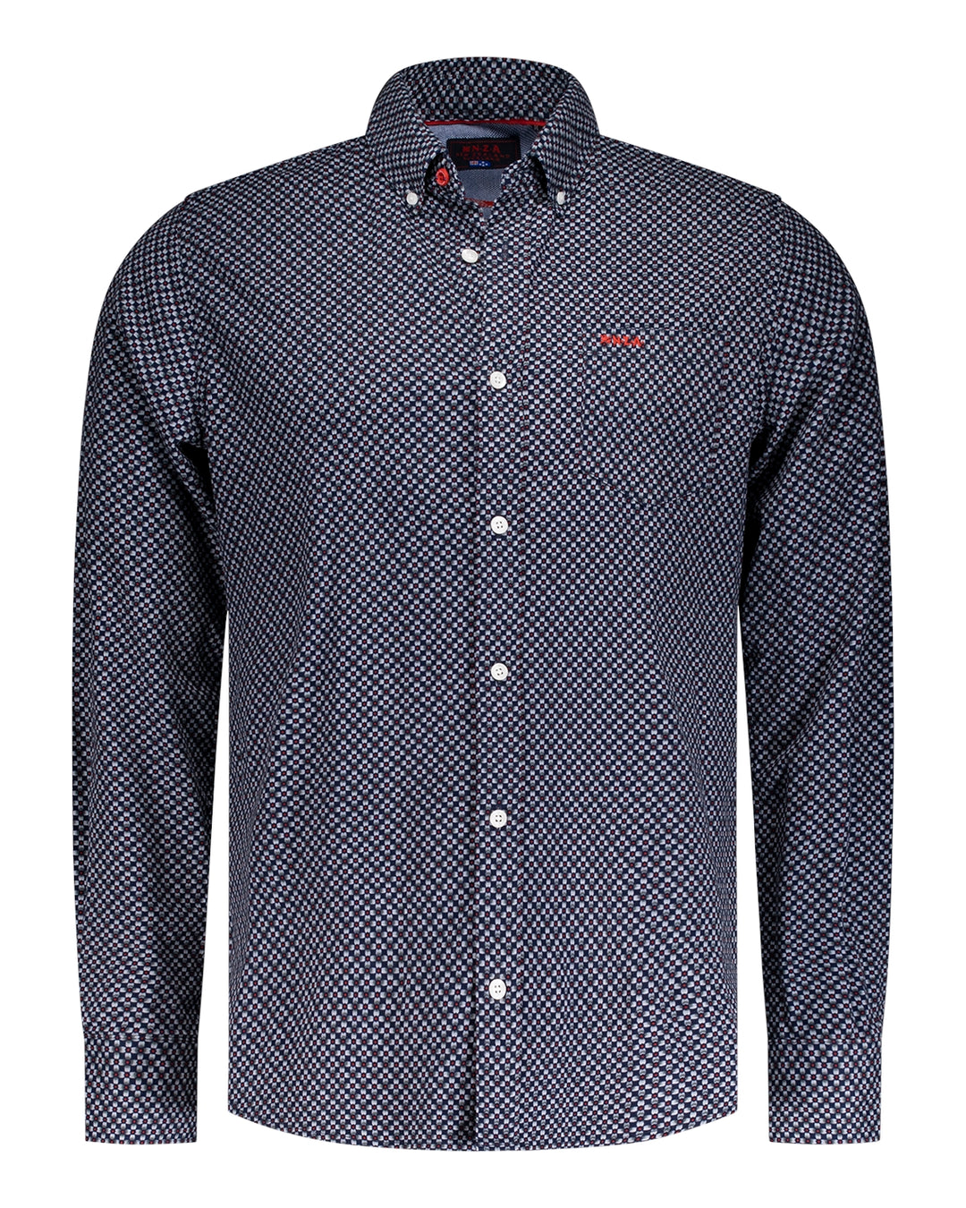 NZA - Heren Overhemd - August - 24HN550 - 1668 Winter Navy