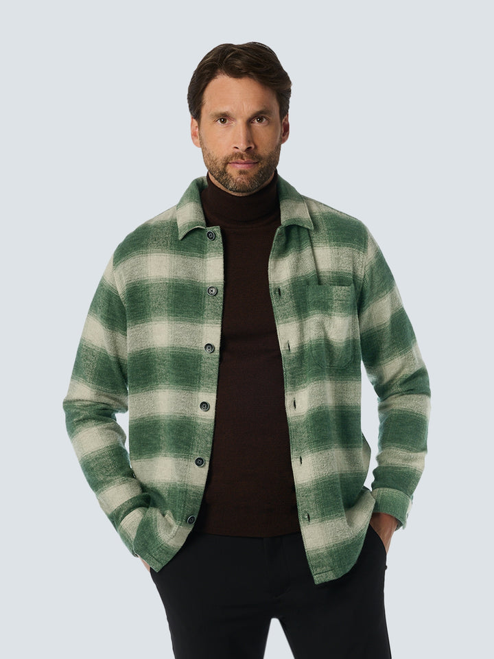 No Excess - Heren Overshirt - 25430924 - 052 Dark Green