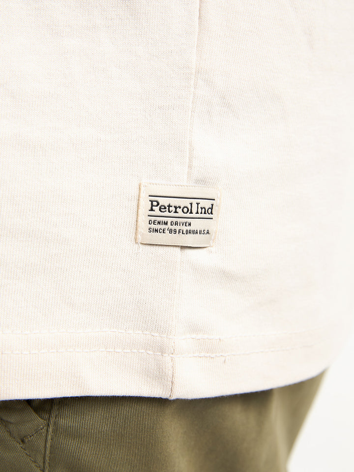 Petrol - Heren Shirt- M-1050-TSR6210 - 0112 Seashell