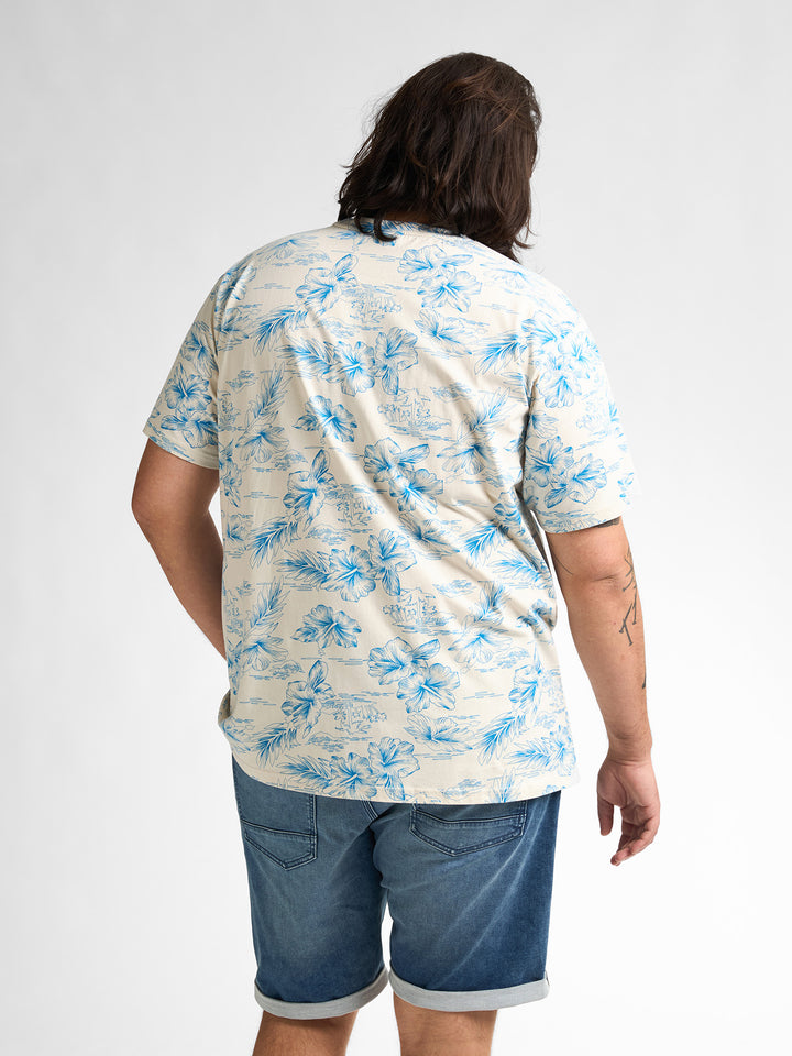 Petrol - Heren Shirt- M-1050-TSR6230 - 0112 Seashell
