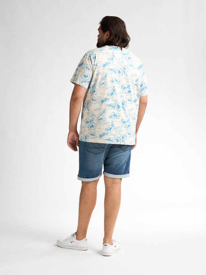 Petrol - Heren Shirt- M-1050-TSR6230 - 0112 Seashell