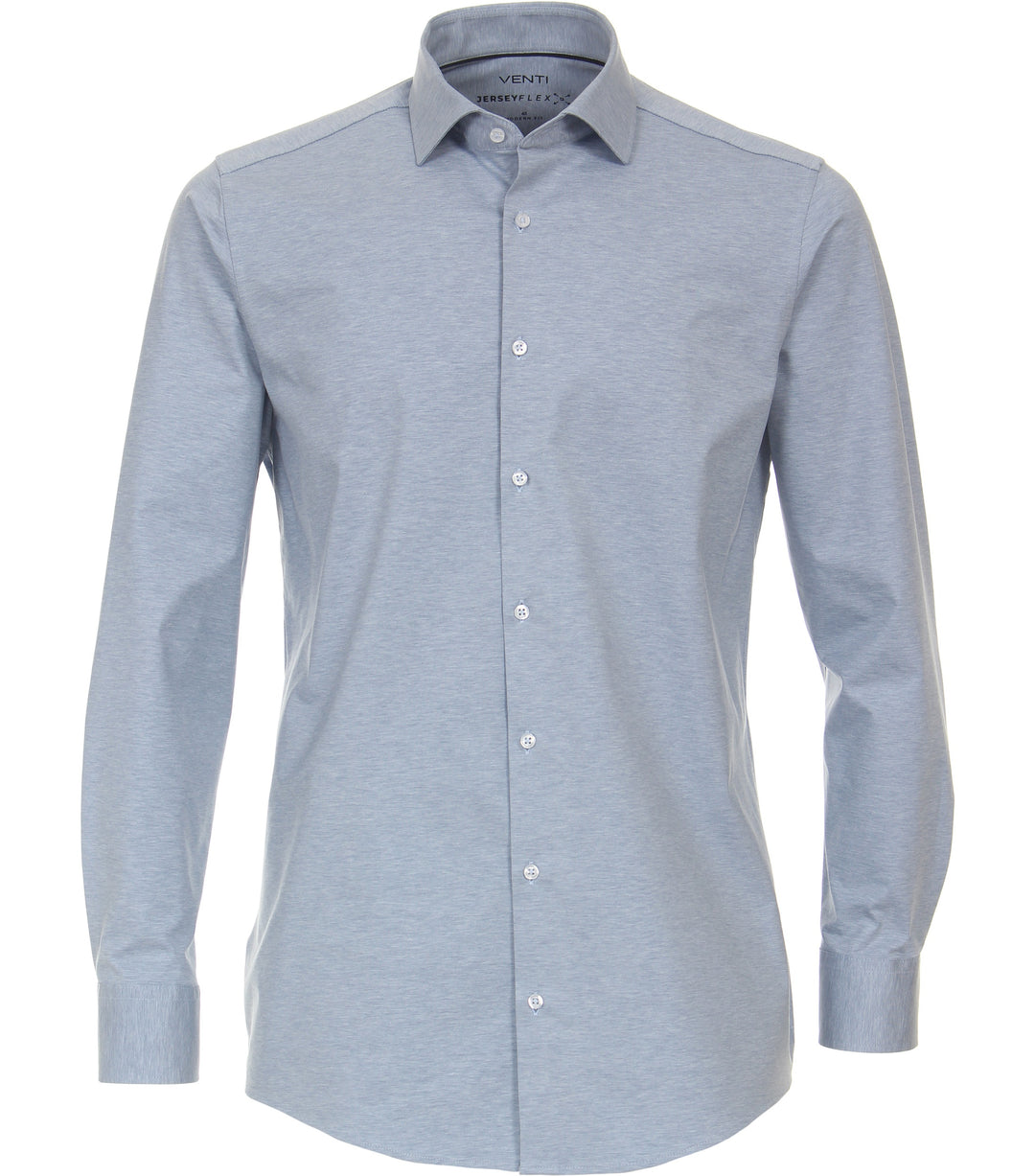 Venti - Heren Jersey Overhemd - 123963800 - 100 Light Blue