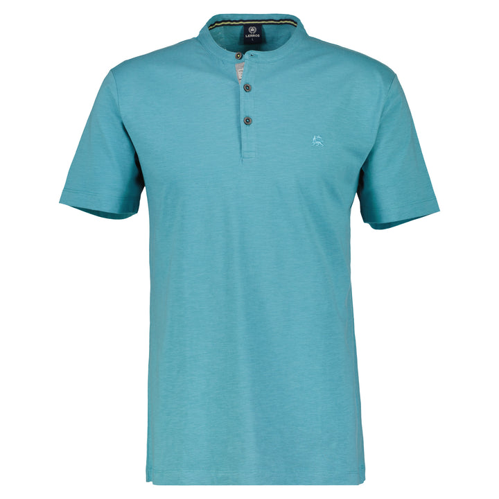 Lerros - Heren Shirt - 23339081 - 418 Light Turquoise Tonic