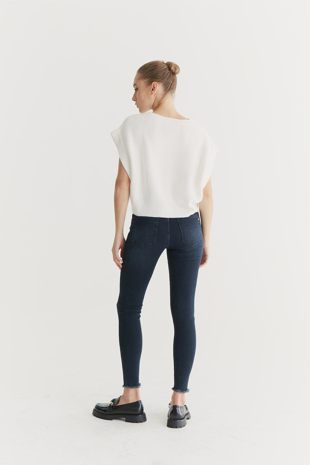 COJ - Lina - Dames Slim-fit Jeans - Blue Black