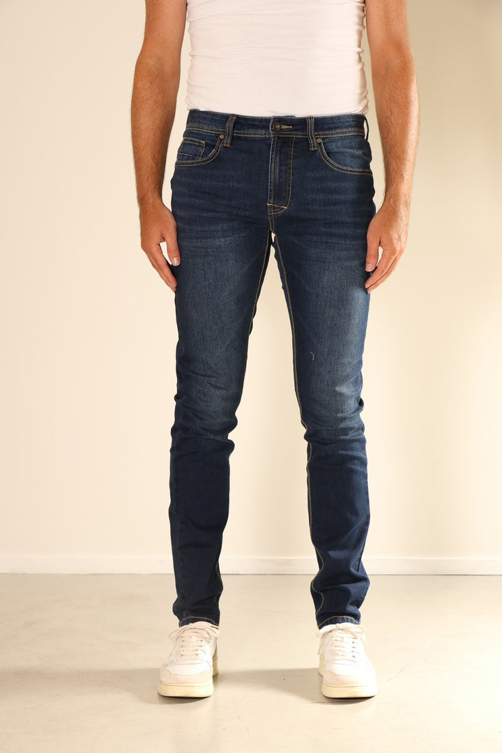 New Star - Lincoln - Heren Tapered-fit Jeans - Dark Stonewash