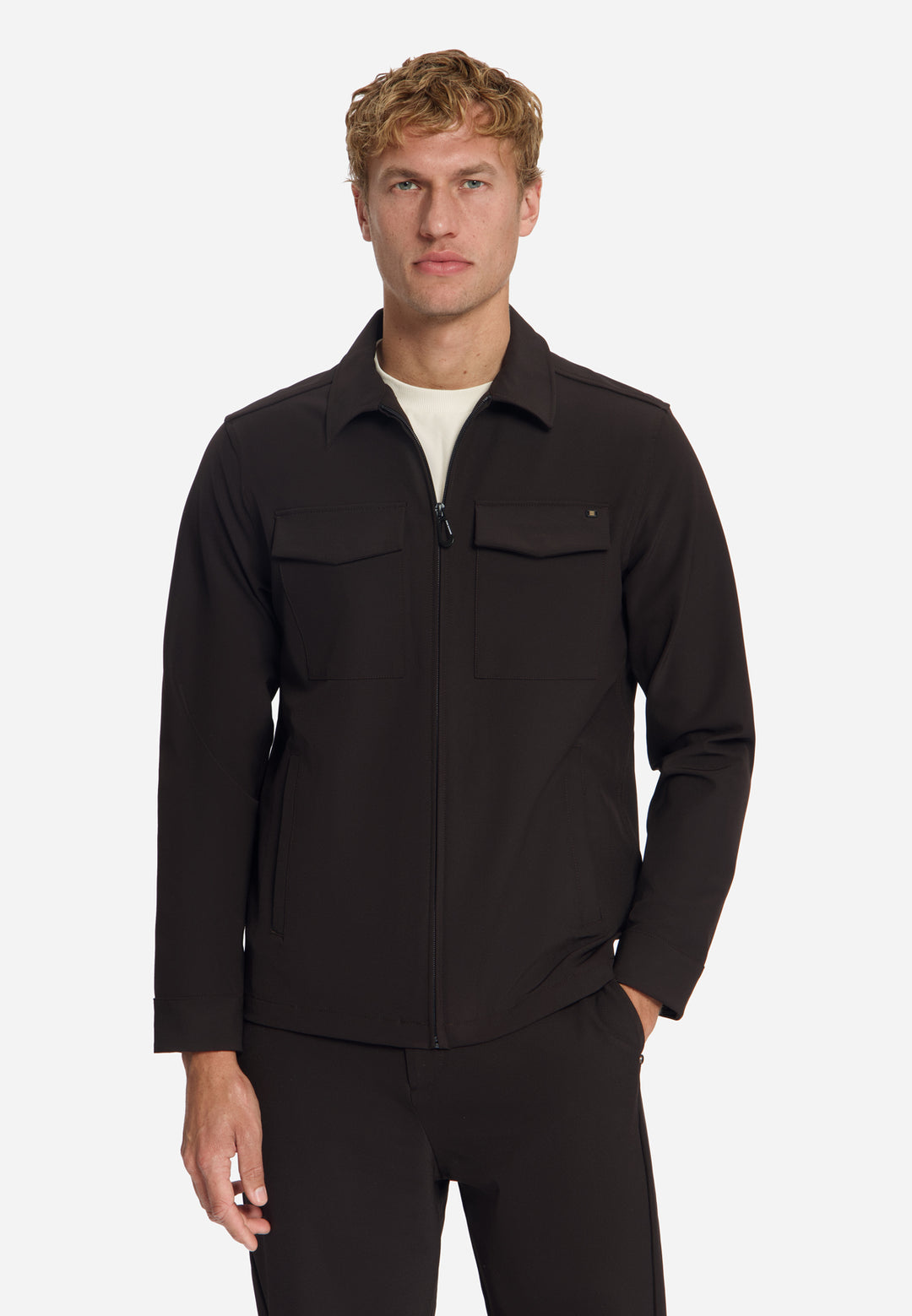 No Excess - Heren Sedoc Overshirt - N5104 - 047 Earth