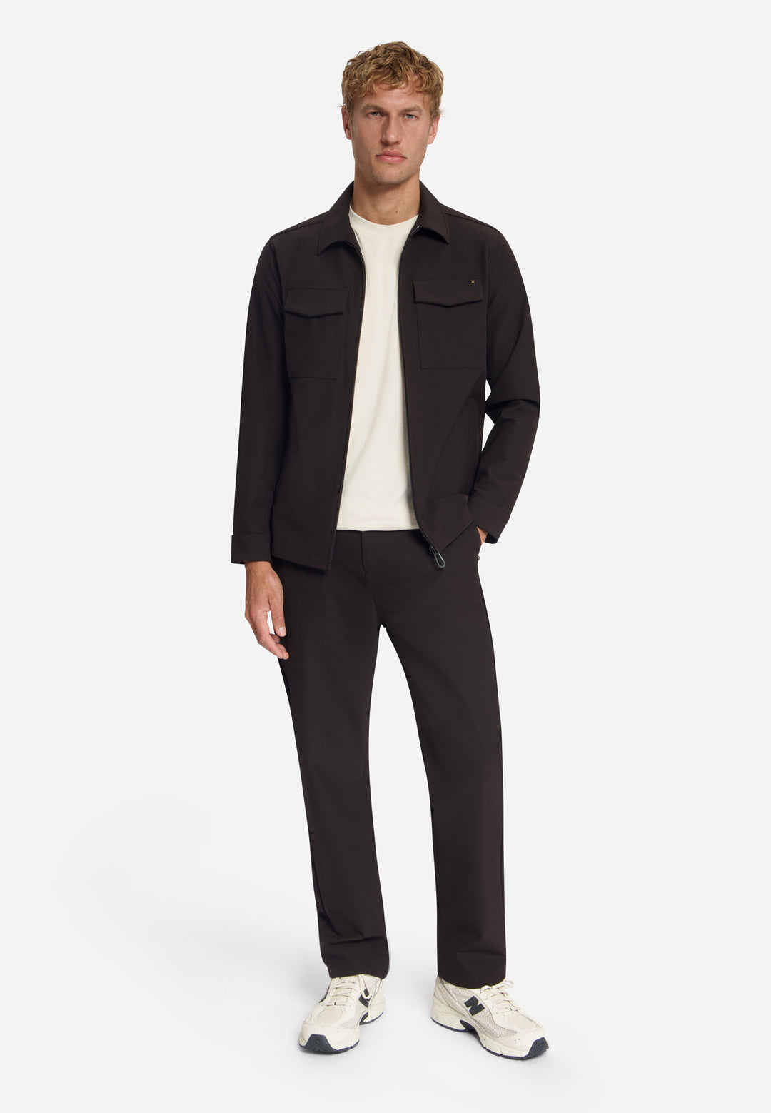 No Excess - Heren Sedoc Overshirt - N5104 - 047 Earth