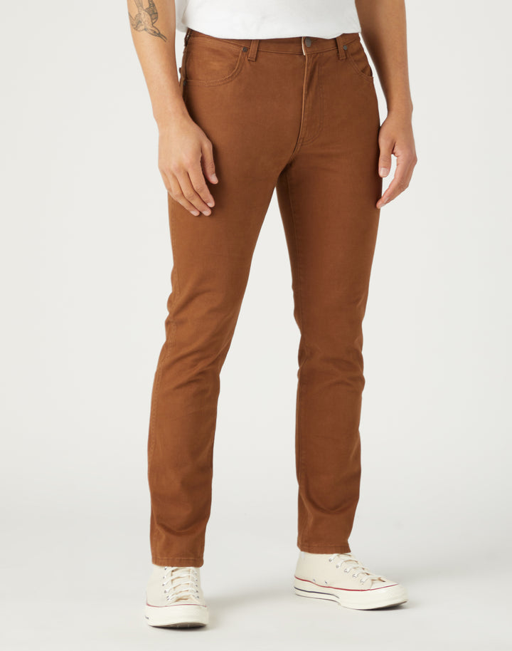 Wrangler - Larston - Heren Slim-fit Broek - Bison