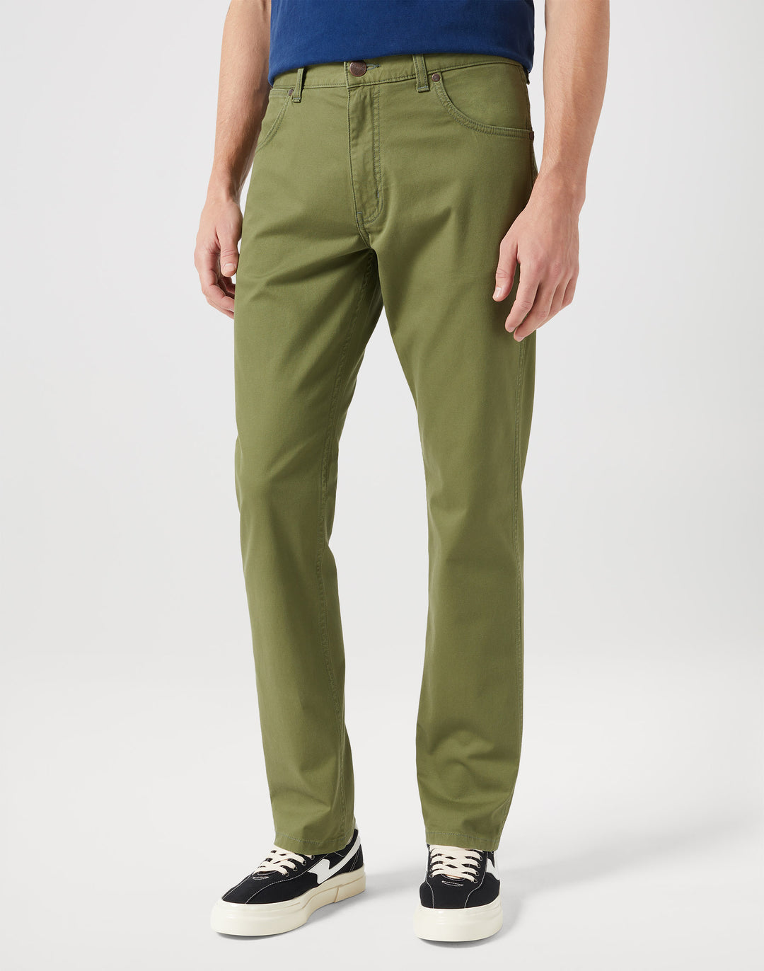 Wrangler - Greensboro 803 - Heren Regular-fit - Olive