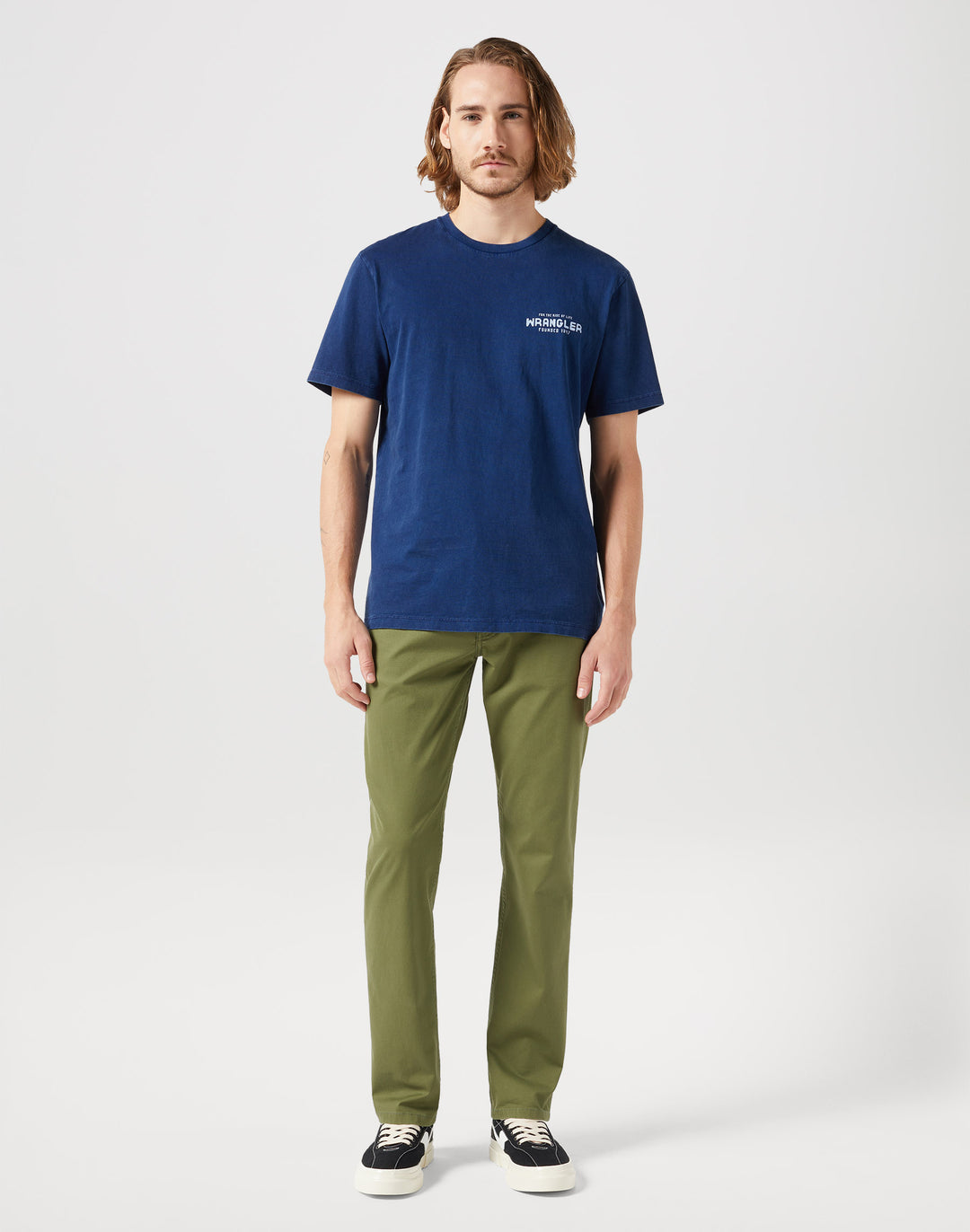 Wrangler - Greensboro 803 - Heren Regular-fit - Olive