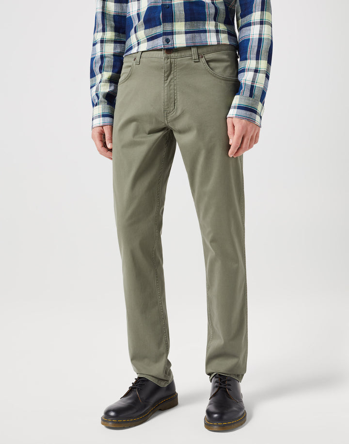 Wrangler - Greensboro 803 - Heren Regular-fit - Dusty Olive