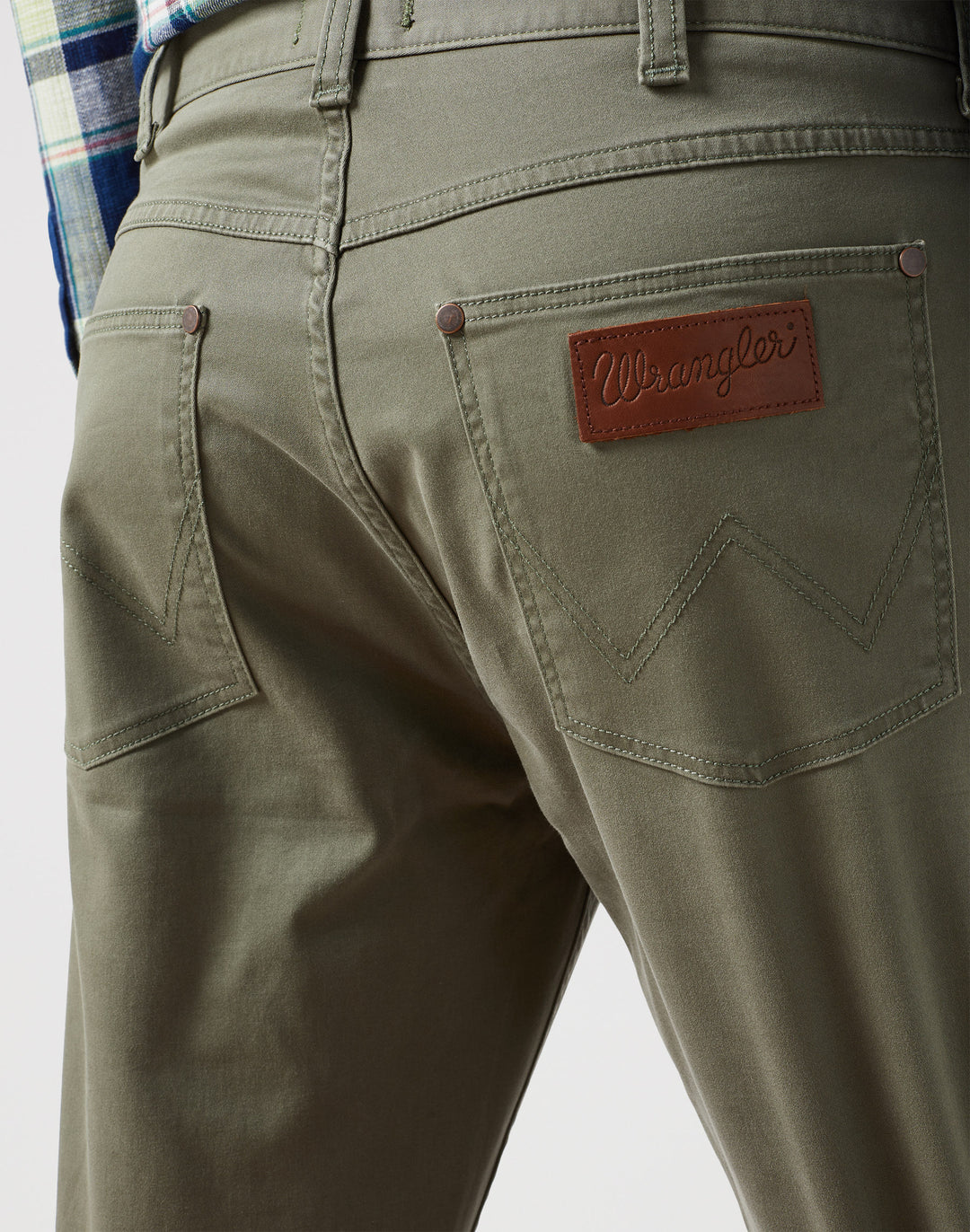 Wrangler - Greensboro 803 - Heren Regular-fit - Dusty Olive