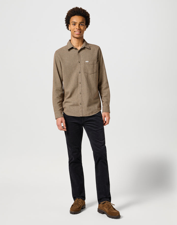 Wrangler - Greensboro - Heren Regular-fit Corduroy - Black
