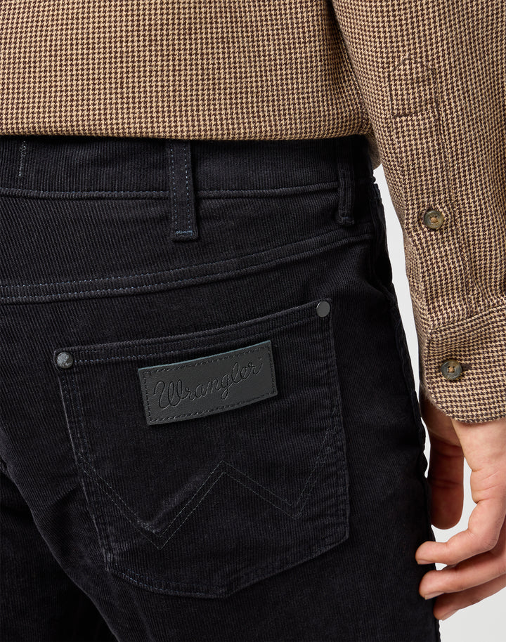 Wrangler - Greensboro - Heren Regular-fit Corduroy - Black