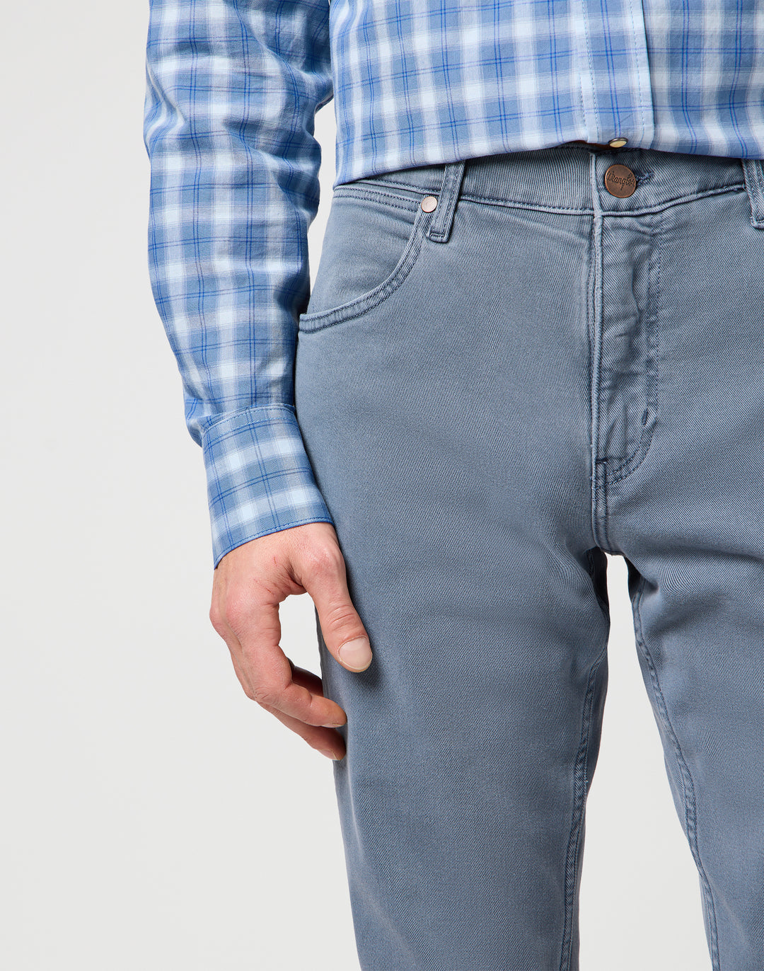 Wrangler - Greensboro - Heren Regular-fit Jeans - Dusty Blue