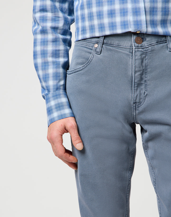 Wrangler - Greensboro - Heren Regular-fit Jeans - Dusty Blue