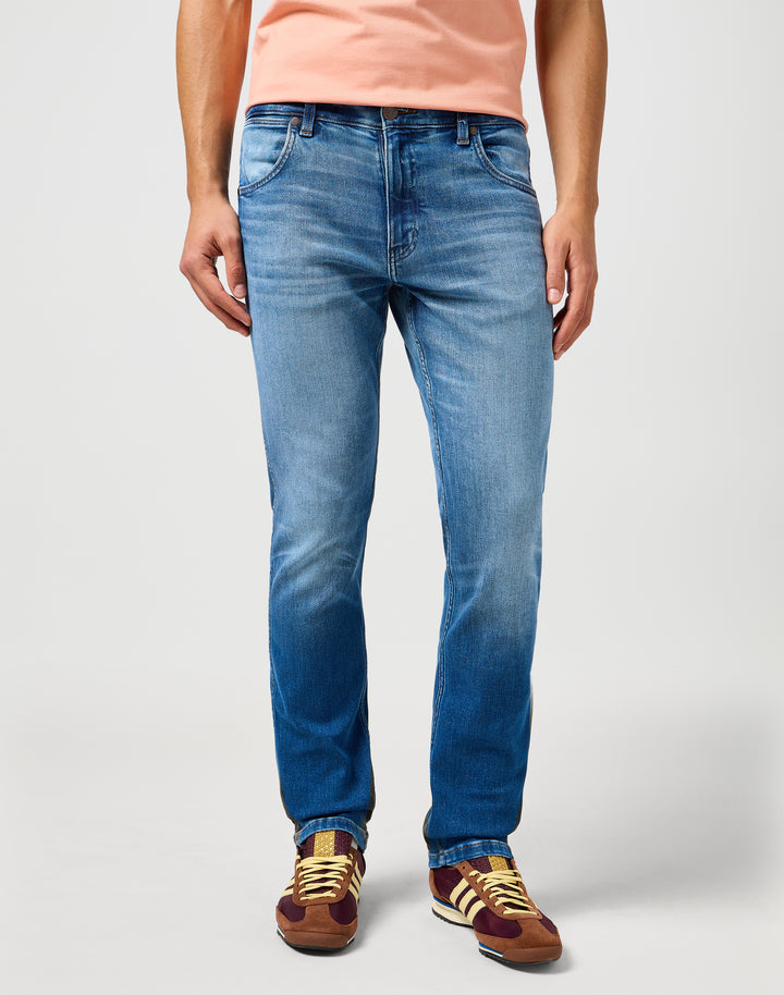 Wrangler - Greensboro - Heren Regular-fit Jeans - Mid Authentic Wash