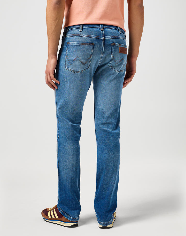 Wrangler - Greensboro - Heren Regular-fit Jeans - Mid Authentic Wash