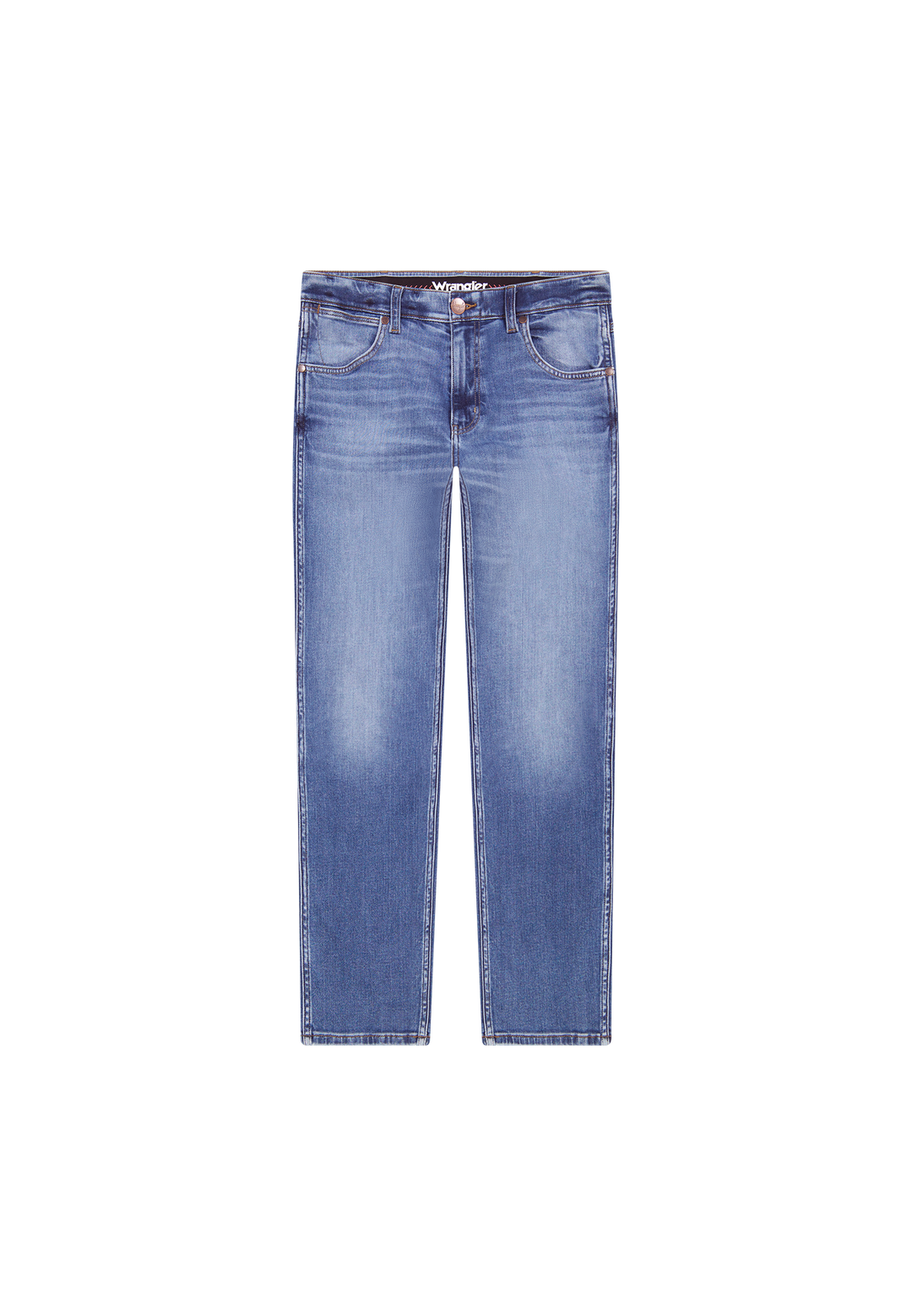 Wrangler - Greensboro - Heren Regular-fit Jeans - Mid Authentic Wash