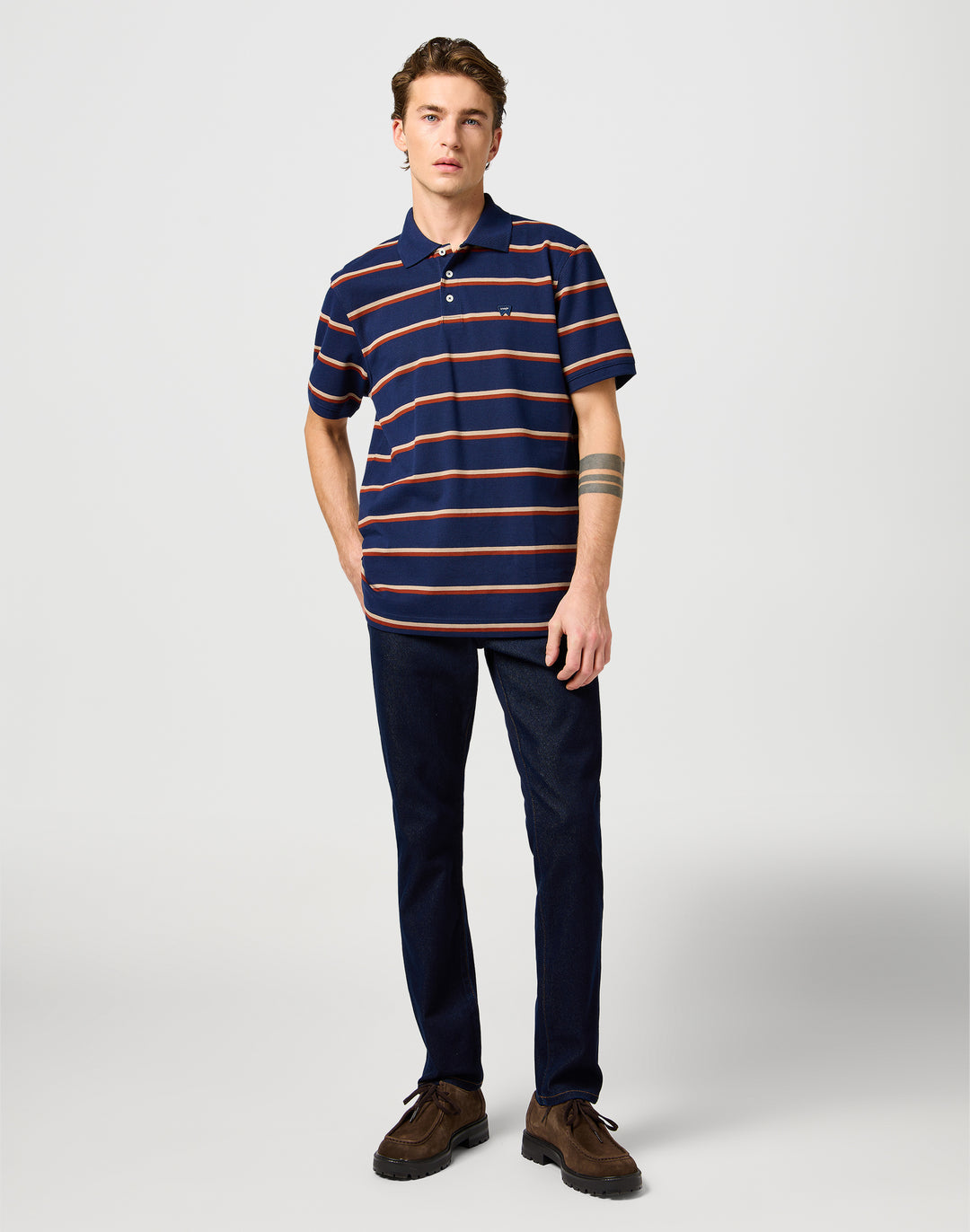 Wrangler - Larston - Heren Slim-fit Jeans - Moonlight Rinse
