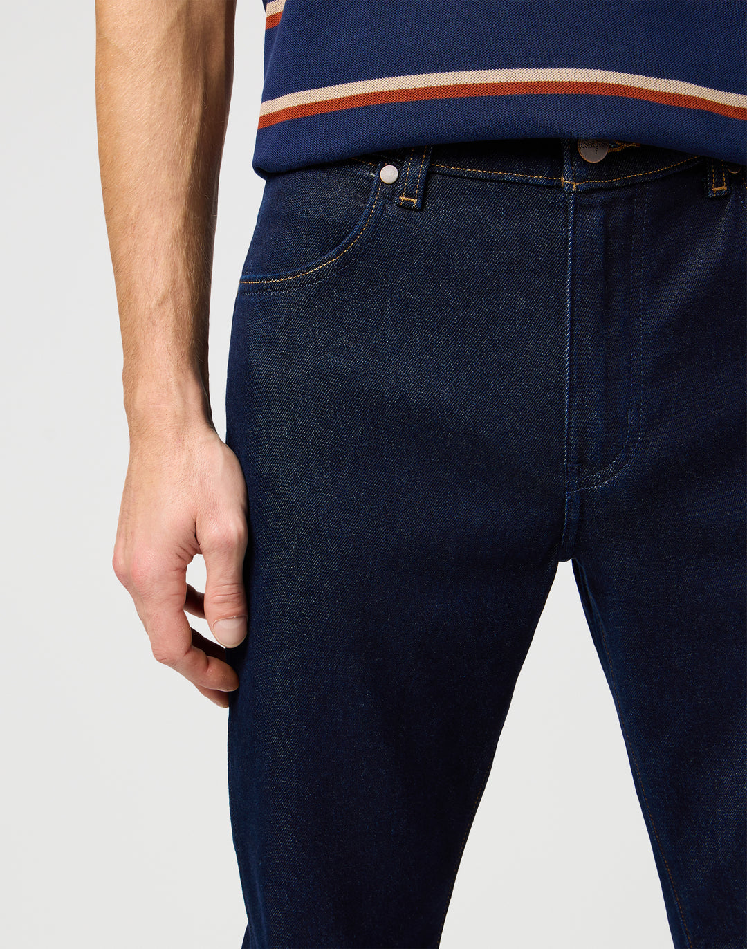 Wrangler - Larston - Heren Slim-fit Jeans - Moonlight Rinse