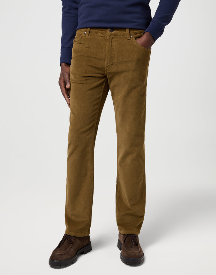 Wrangler - Greensboro - Heren Regular-fit Corduroy - Kangaroo