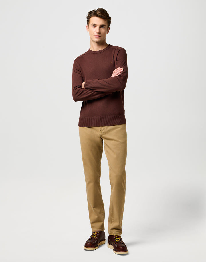 Wrangler - Larston - Heren Slim-fit Broek - Tigers Eye